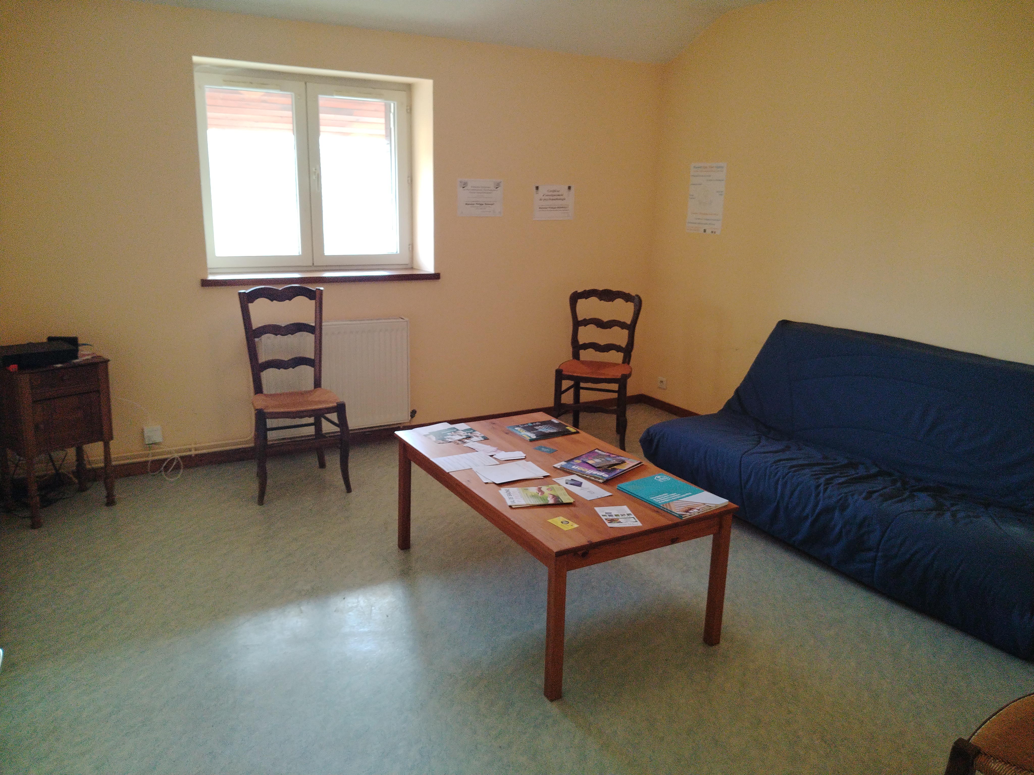 Salle d’attente du cabinet